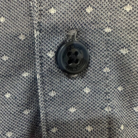 Travis Mathew Polo Shirt Mens XXLarge Blue polka dot Collared Cotton - Picture 4 of 10